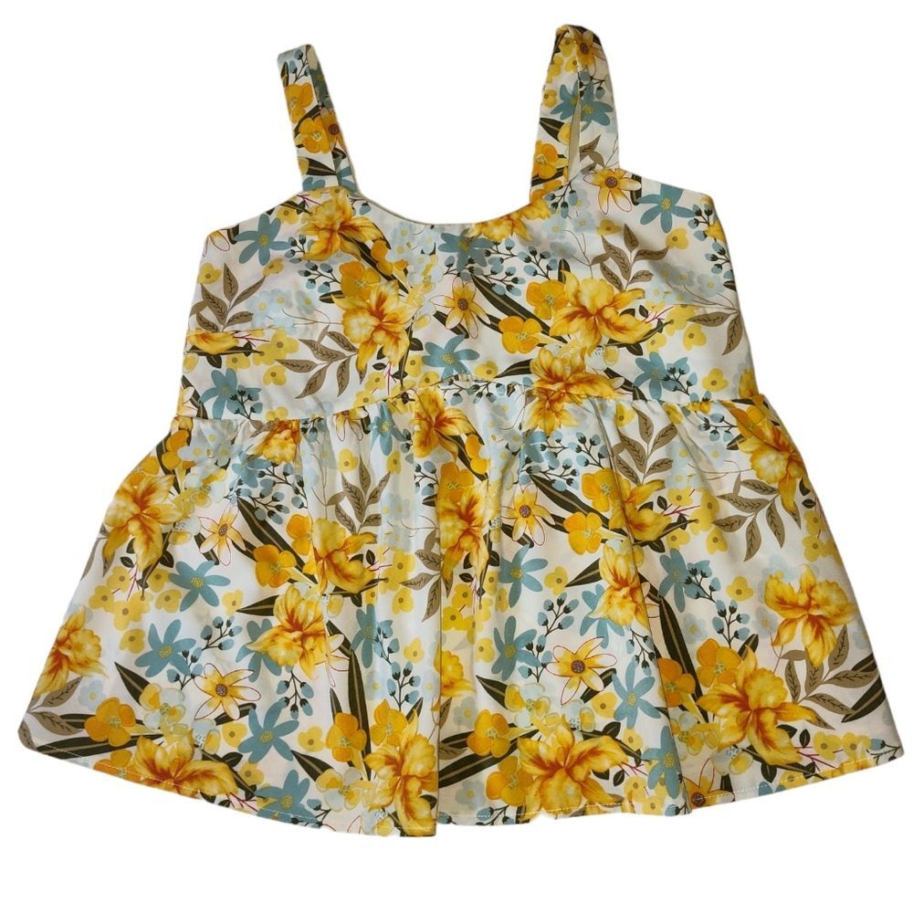SHEIN FLORAL TANK TOP SIZE L